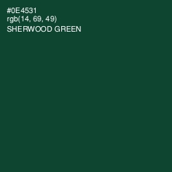 #0E4531 - Sherwood Green Color Image